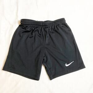 Nike black white Dri Fit pull on drawstring athletic shorts size Small